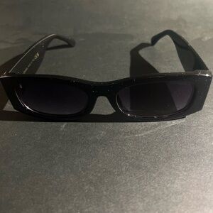 Black Chanel Rectangular Sunglasses
